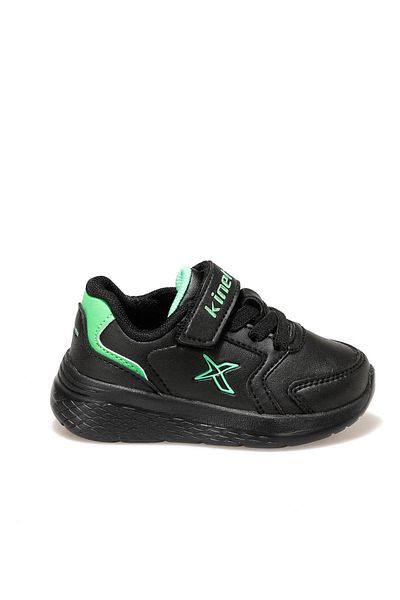 Kinetix Marned J Black Boy's Walking Shoes