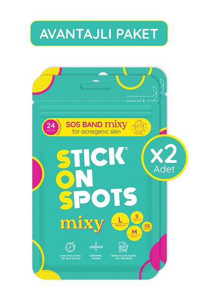 Stick On Spots Sos Band Mixy (24 Patch) X2