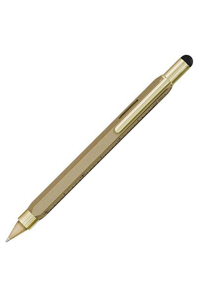 Monteverde One Touch Tool Chrome Ballpoint Pen Golden Yellow