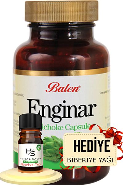 Balen Artichoke Capsule Food Supplement 60 Pieces 475 Mg Hrblsglk Rosemary Oil (Gift)