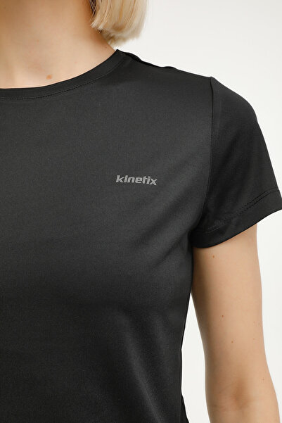 Kinetix W-sn230 Basıc Pes C Neck Siyah Kadın Kısa Kol T-shirt