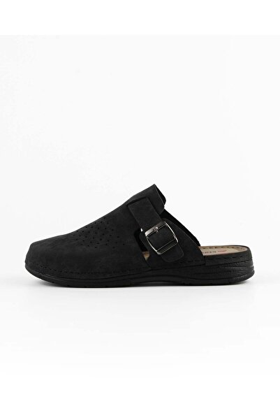 DR KLOMPA Мъжки Sabo - черен нубук - комфортна конструкция, стилен дизайн, мека подметка, подходящ за ежедневна употреба