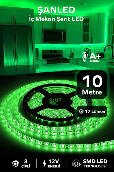 ŞANLED 3 Çipli Iç Mekan Şerit Led Tüm Mekanlar-(trafosuz) 5,10,20,30,40,50,100m
