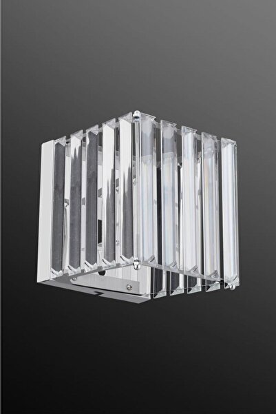 İstanbul Avize Elmas Çift Renk Ledlikare Gümüş Aplik