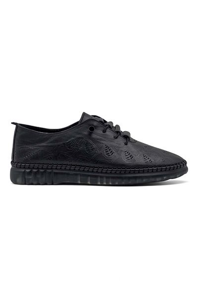 Shoes Mr White Rubber Tie Transparent Sole Genuine Leather Women's Daily Shoes Black
