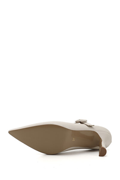 GÖNDERİ(R) Women's Leather Pointed Toe Goblet Heel Mary Jane Shoes