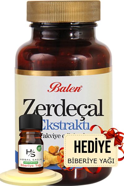 Balen Turmeric Extract 60 Capsules Hrblsglk Rosemary Oil (Gift)