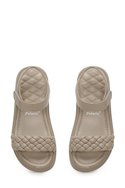 Polaris 319793.z 3fx Bej Kadın Kalın Taban Sandalet