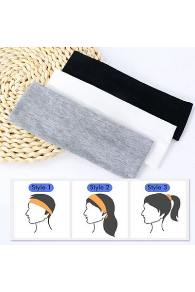 BERG 100% Cotton Combed Buckle Gift Pack of 3 Hair Bands