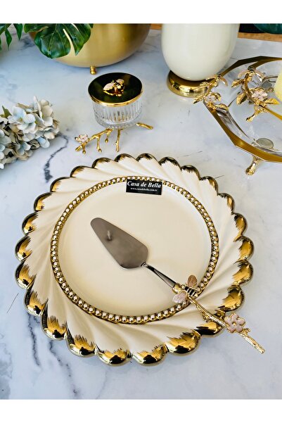 CASA DE BELLA Valonia Valonia Gold Large Size Presentation Service 34cm