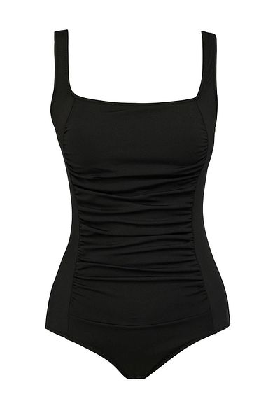SAILOR moda Square Neck Patterned Swimsuit
