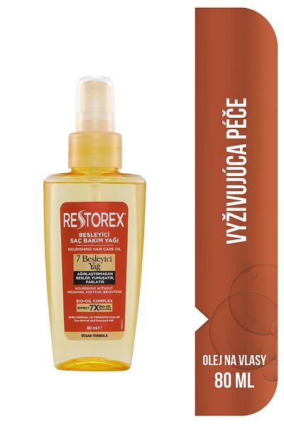 Restorex Výživný olej na starostlivosť o vlasy (EFFECT 7X BIO-OIL) 80 ml