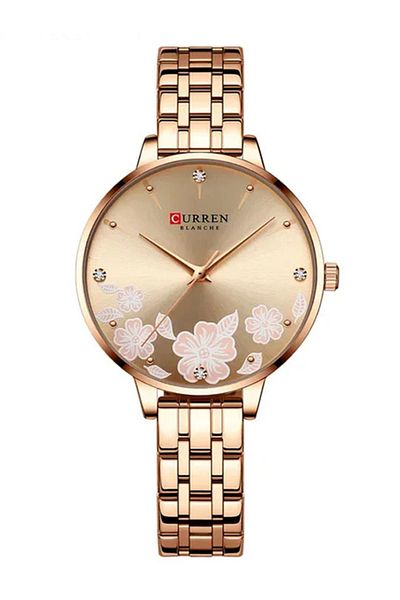 Curren 9068 Flower Women's Quartz Watch 30M Waterproof Stainless Steel Ladies Watch