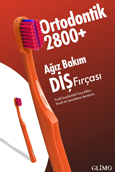 Glimo Ortodontik Diş Fırçası 2800 | Fda Onaylı,bpa Içermez,diş Teli Temizliği...
