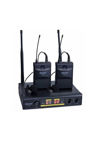 König K-402 Yaka Yaka Iki Kanal Uhf Telsiz Mikrofon