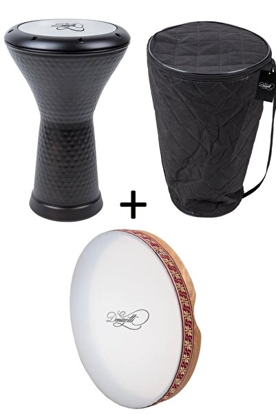 Donizetti Ritim Ustalarına Özel Bendir 42 Cm Ve Siyah Mısır Darbuka Kılıf - K...
