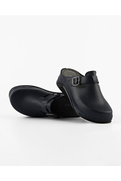 DR KLOMPA Жіночі капці MS275 Сині ортопедичні капці – Колекція TOZ DERİ