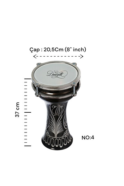 Donizetti Darbuka Siyah El İşlemeli No:2 Çocuk Darbukası