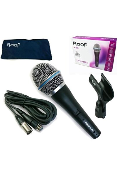 ROOF Kablolu Dinamik El Mikrofonu R-100 Cami Mikrofonu - Xlr