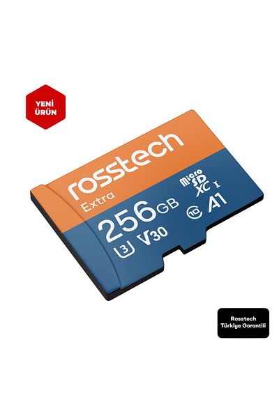 ROSSTECH Extra 256Gb Micro Sdxc V30 Uhs-3 C10 100Mb/S Memory Card with Adapter