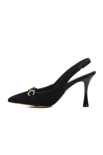 AYAKMOD Black Thin Heeled Women's Evening Dress Shoes 671124   Z