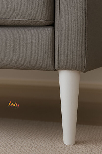 GLASWEN 4 Pieces Wooden Legs 15 cm White M8 Screwed Connecting Apparatus Cabinet Furniture Sofa Sofa Support Leg