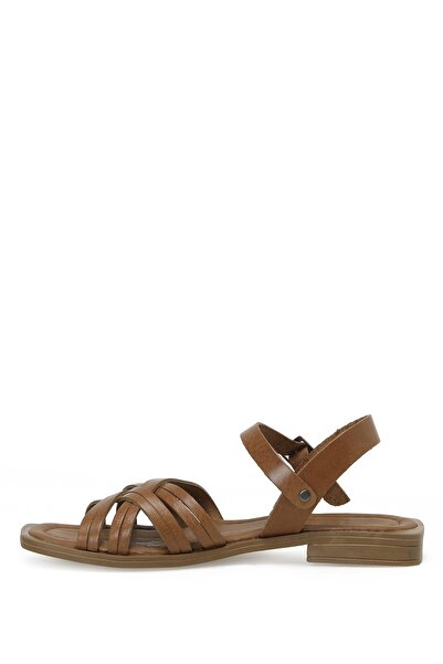 İnci İncı Cosetta.z 3fx Tan női lapos szandál