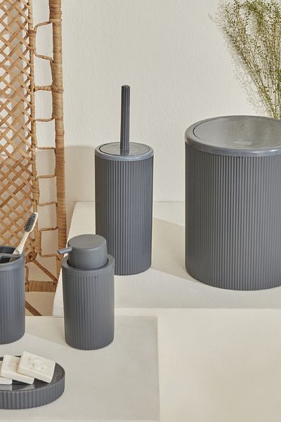 Karaca Home Σετ μπάνιου Mayra Anthracite 5 τεμαχίων