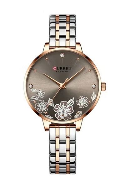 Curren 9068 Flower Women's Quartz Watch 30M Waterproof Stainless Steel Ladies Watch