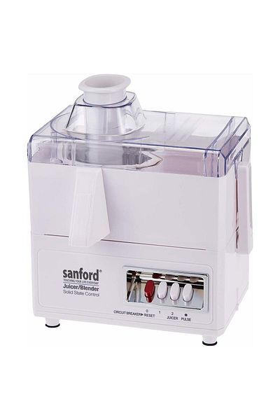 Sanford خلاط طعام مع عصارة متعدد الوظائف 4 في 1 من سانفورد لون أبيض
