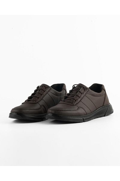 Tigerland Inside Out Genuine Leather Shoes Ms67001 Men's Comfort Brown Shoes Medical Insole