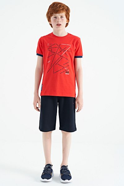 TOMMY LIFE Fiesta Minimal Boy's T-shirt - O Neck, Text Printed, Standard Size - 11132