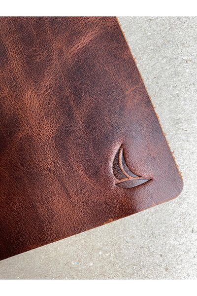 ALESTA LEATHER (Writing Name) Genuine Leather Table Mat