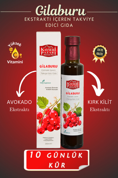 kayseri pazarı gilaburu Gilaburu Ekstraktı Avokado Kırkkilit Ekstraktı 250 ml