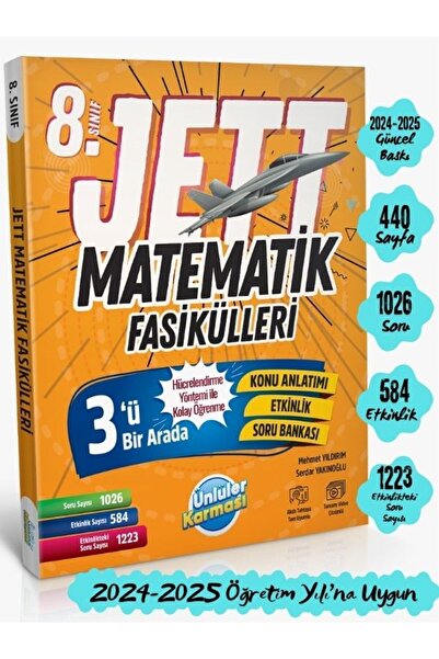 Ünlüler Karması Ünlüler 8. Sınıf Jett Matematik Soru Fasikülleri 3'ü Bir Arad...