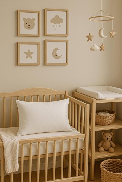 bebeqon İçi Elyaf Dolgulu Bebek Yastığı