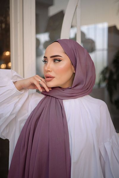 Stella Eşarp Cotton Voile Shawl Rose Dried