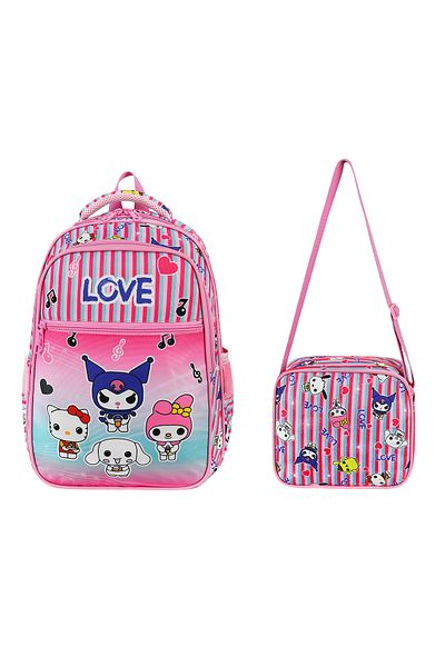 SippoTrade Rucsac pentru școală primară cu model Kawai Kuromi