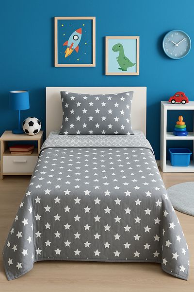 Ceyizza Single Double Sided Quilted Bedspread Set