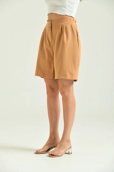 Park Karon Γυναικείο σορτς Long Mink - Basic Fabric