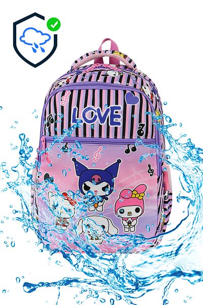 SippoTrade Rucsac pentru școală primară cu model Kawai Kuromi