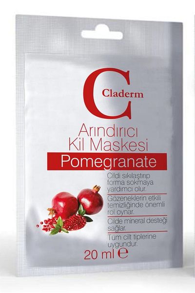Claderm Clay Mask 20 ml Sachet – Pomegranate