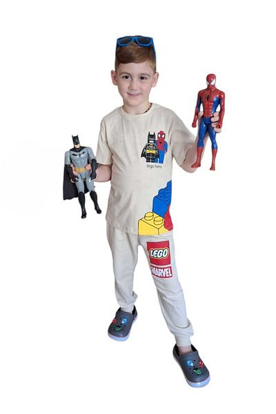 Tiny Boys' Character Detailed T-Shirt and Sweatpants Set
