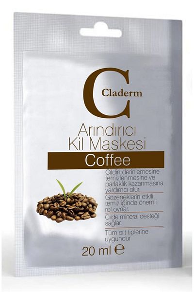 Claderm Clay Mask 20ml Sachet - Coffee