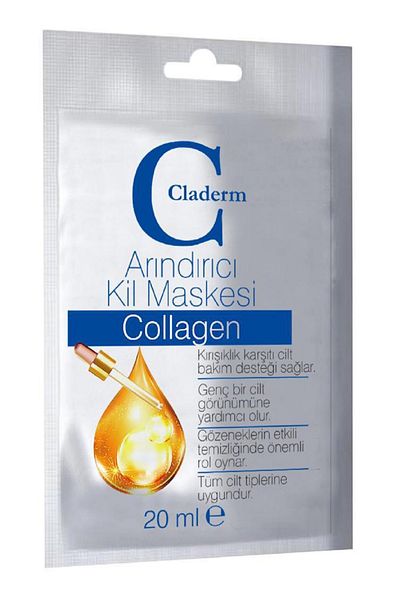 Claderm Clay Mask 20 ml Sachet – Collagen