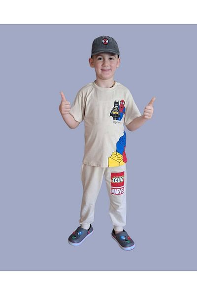 Tiny Boys' Character Detailed T-Shirt and Sweatpants Set