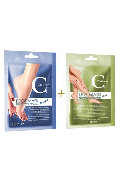 Claderm Peloid Clay Mask (Foot-Leg) 2-Piece Advantage Pack