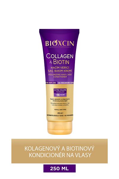Bioxcin 250 ml Extra Volume - Kolagenový Biotinový kondicionér pro tenké a řídké vlasy