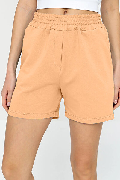 bilcee QuickTime Жіночі шорти з високою талією, бавовняні, з кишенями, на резинці 7006