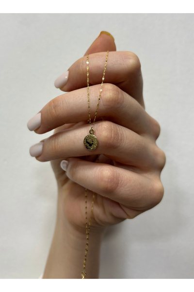 DİAMİNE PIRLANTA 14 Ayar Altın Tuğralı Kolye